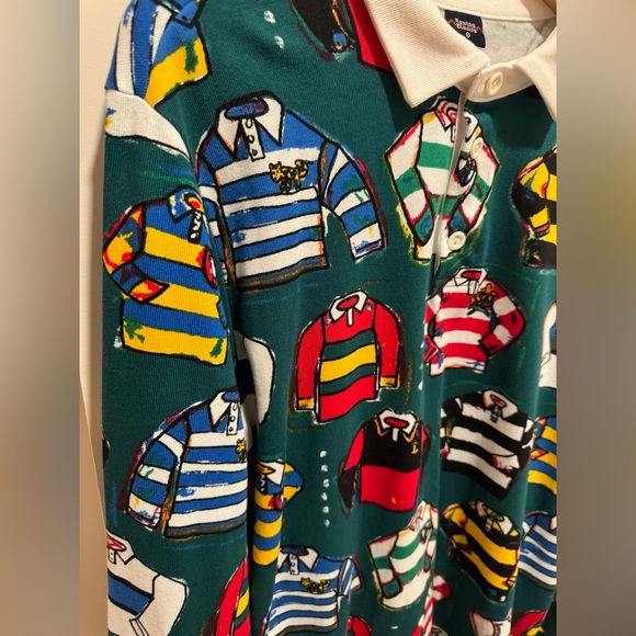 Rowing Blazers x Target Allover Rugby print Rugby Polo - Picture 2 of 5